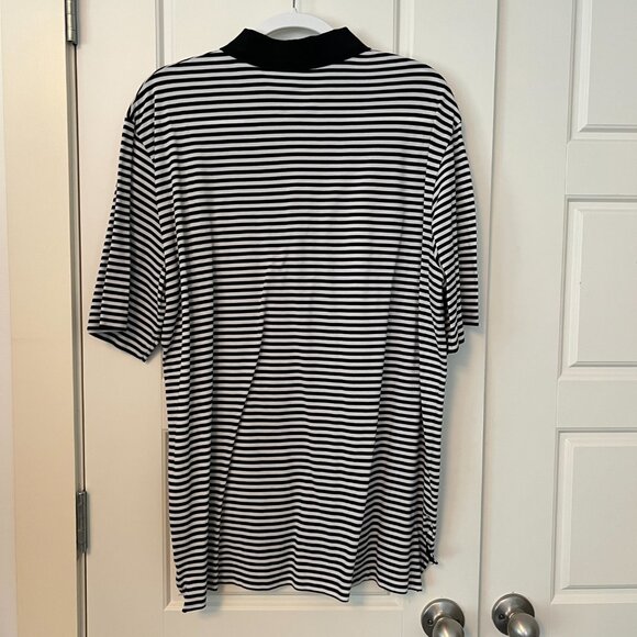 Ralph Lauren Black and White stripe short sleeve polo - Picture 2 of 3